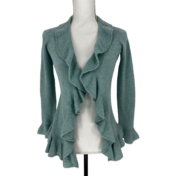 Casmari Cashmere Blend Drape Front Cardigan - Picture 3 of 11